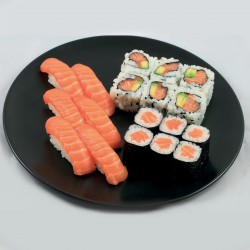 Trio 6 Sushi, 6 Maki, 6 California Tout Saumon